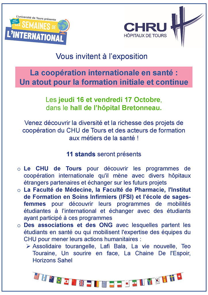 16 et 17/10 > PARLONS COOPERATION INTERNATIONALE EN SANTE !