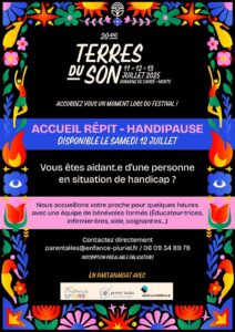 Accueil Répit « Handipause » au Festival Terres du Son 2025