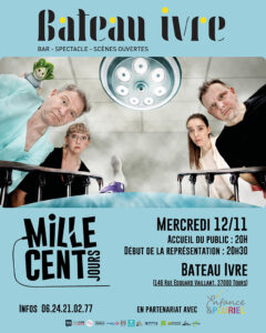 Spectacle le 12 novembre 2025 au Bateau Ivre à Tours