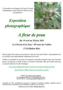 exposition jusqu’au 20 juin 2024 à La Closerie de la Fuye à Ballan-Miré