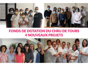 Le Fonds de dotation du CHRU de Tours dévoile donc 4 nouveaux projets sélectionnés par le Conseil d’administration du Fonds de dotation du CHRU de Tours début mars.