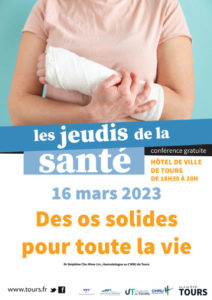 Jeudi de la santé – 16 mars – Hôtel de ville de Tours – 18h30 – ouvert à tous et gratuit