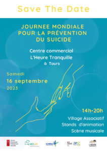 SAVE THE DATE : le 16 septembre, le réseau VIES 37 se mobilise pour la Journée mondiale de prévention du suicide