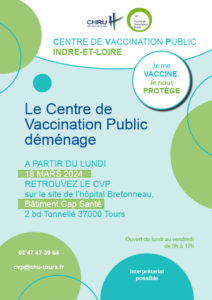 Le Centre de vaccination public (CVP) déménage