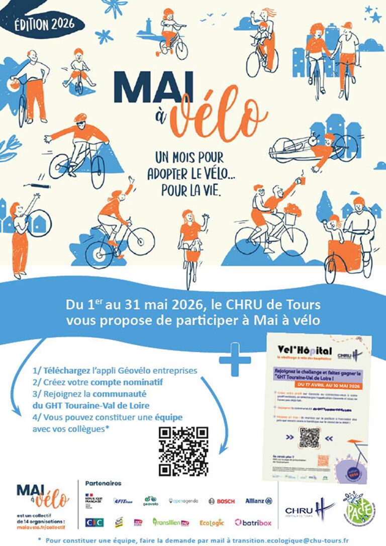 Le CHRU se mobilise à nouveau pour la 4è édition du challenge sportif et convivial Mai à vélo