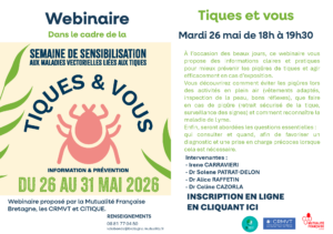 invitation au webinaire Tiques et vous