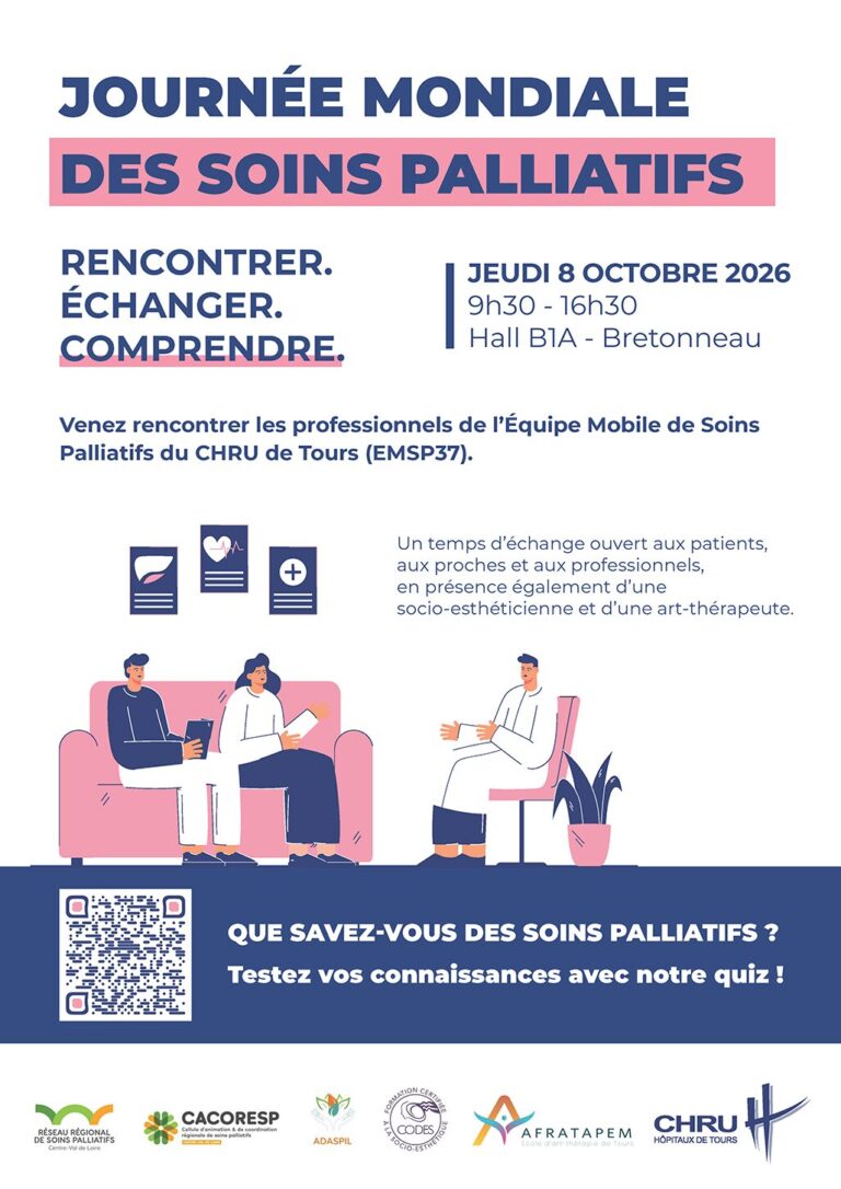 Journée mondiale des soins palliatifs : rendez-vous le 8 octobre a Bretonneau !
